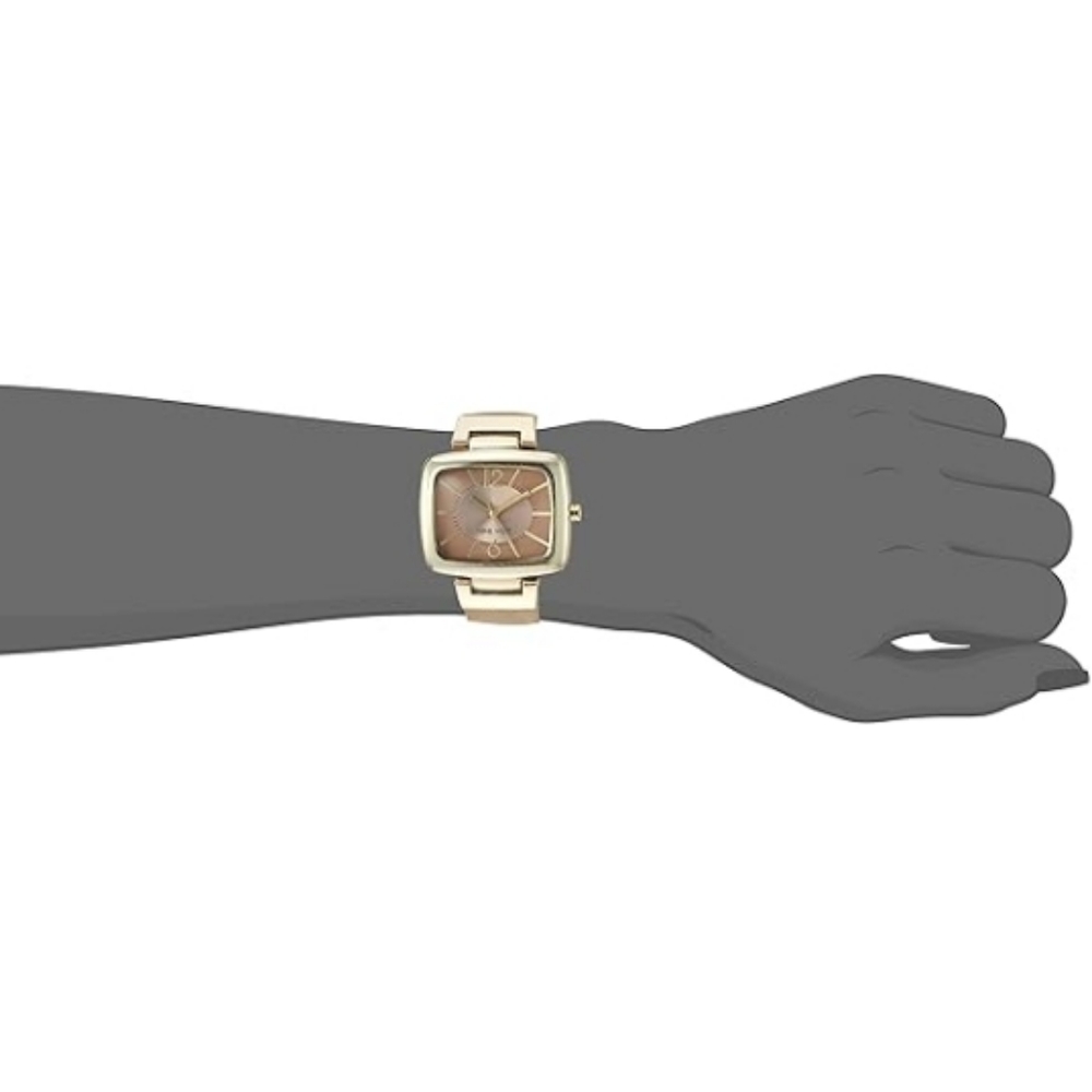 Women's New Strap Watch Beige /Gold - Picture 2 of 4